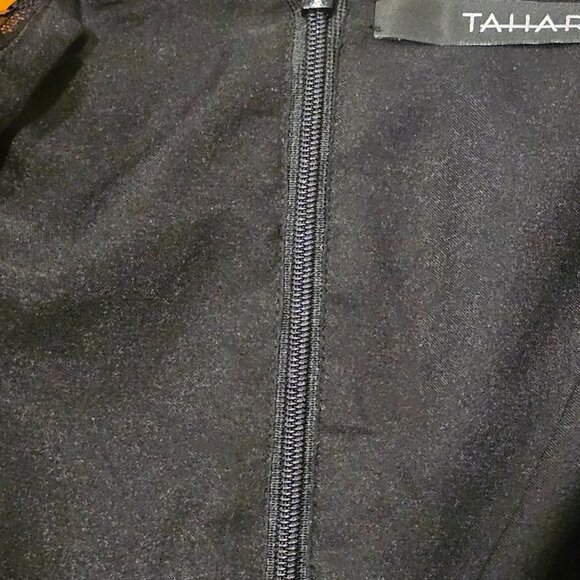 Tahari Black Sequin Mini Skirt Size 12 - Picture 5 of 5